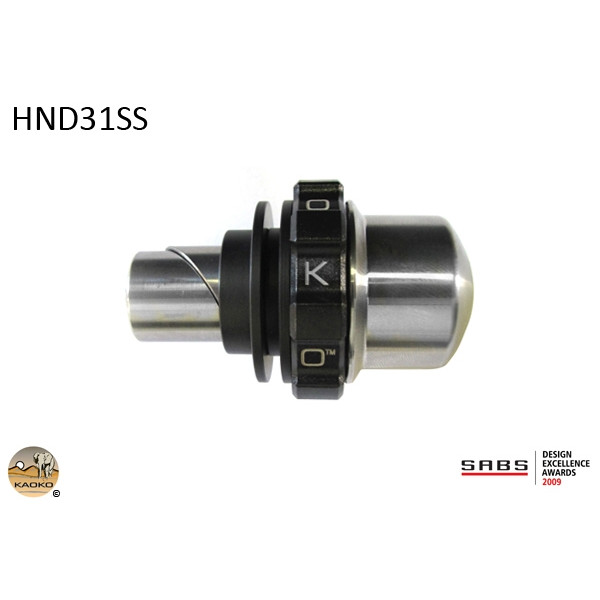 Kaoko Kaoko Throttle Stabilizer for Honda models with 19mm ID bars and 31mm OD bar weights; incl. F6B Goldwing (2013-), VFR800/Blackbird (2001-),  CBR1100XX Blackbird,  VTR1000 Firestorm (1998-2008), CBR650F (2015-), CTX700/N/ND/DCT (2013-)